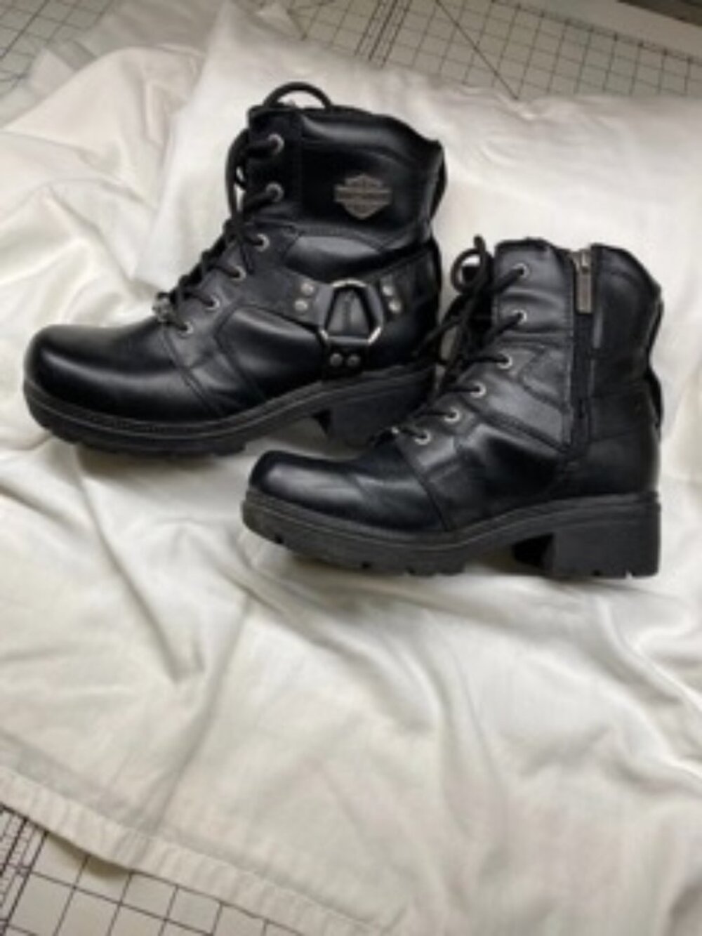 Harley Davidson women's motorcycle boots size 8